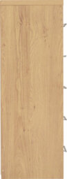 Seconique Seville 5 Drawer Chest Oak And Grey Sheen Finish - thumbnail 5