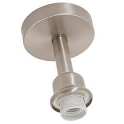 Happy Homewares Contemporary Designer Short Semi Flush Satin Nickel Ceiling Rose Light - thumbnail 5