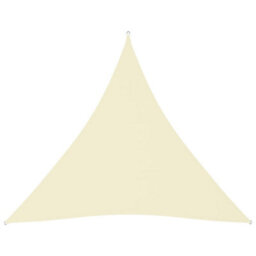 Berkfield Sunshade Sail Oxford Fabric Triangular 4.5X4.5X4.5 M Cream