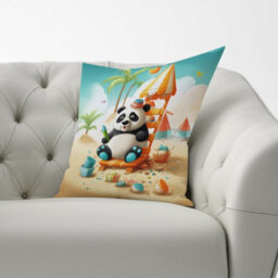 Warren Reed Designer Fish On A Beach Holiday Cushions 60Cm X 60Cm - thumbnail 2
