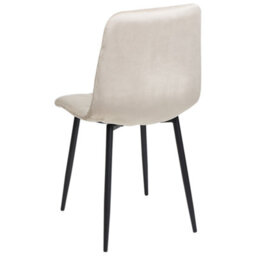 Beliani Set Of 4 Dining Chairs Powell Velvet Beige - thumbnail 6