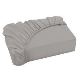 Ameha Plain Dyed Grey Fitted Sheet 30Cm Extra Deep Pocket Soft Touch Easy Care Durable Bed Fitted Sheets Double, 137 X 190 Cm - thumbnail 1