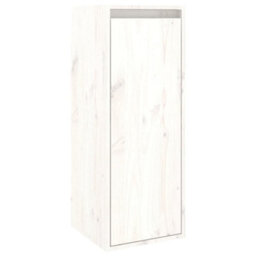 Berkfield Tv Cabinets 4 Pcs White Solid Wood Pine - thumbnail 9
