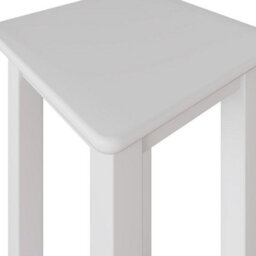 Fwstyle Palma White Side Lamp Table With Shelf - thumbnail 4