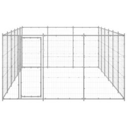 Berkfield Outdoor Dog Kennel Galvanised Steel 21.78 M2 - thumbnail 2