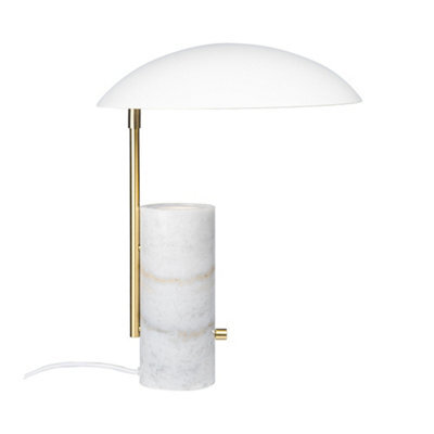 Nordlux Madem Marble Table Lamp Adjustable Shade White,mains - image 1