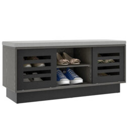 Wooden Shoe Bench Shoe Storage Cabinet Organizer - thumbnail 1