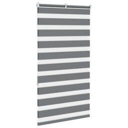 Berkfield Zebra Blind Dark Grey 70X150 Cm Fabric Width 65.9 Cm Polyester - thumbnail 4