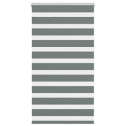 Berkfield Zebra Blind Dark Grey 70X150 Cm Fabric Width 65.9 Cm Polyester - thumbnail 1
