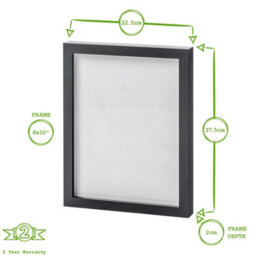 "Nicola Spring Photo Frames - 8"" X 10"" - Grey - Pack Of 5" - thumbnail 3