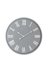 Rothay Large Wall Clock, Sleek White, Light Grey Design, 49Cm - thumbnail 1