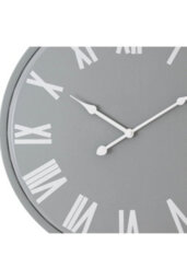 Rothay Large Wall Clock, Sleek White, Light Grey Design, 49Cm - thumbnail 2