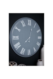 Rothay Large Wall Clock, Sleek White, Light Grey Design, 49Cm - thumbnail 4