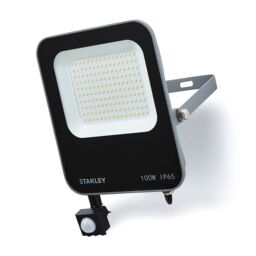 Stanley Ik10 Black Mains-Powered Cool Daylight Outdoor Led Pir Floodlight 11000Lm - thumbnail 2