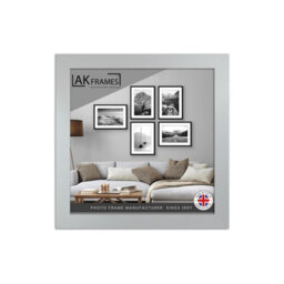 "AK Frames Sleek 10X10"" Silver Thin Modern Picture Frame - Slim And Design For Posters, Prints And Photos - Elegant Wall Frame Decor" - thumbnail 1