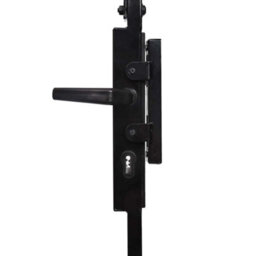 Walplus Fence Gate With Arched Top Steel 89X200 Cm Black - thumbnail 7