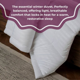 MHG Living 18 Tog Winter Duvet - Hypoallergenic Stripe Microfibre, Soft, Breathable & Machine Washable - King - thumbnail 3