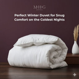 MHG Living 18 Tog Winter Duvet - Hypoallergenic Stripe Microfibre, Soft, Breathable & Machine Washable - King - thumbnail 4