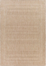 Livabliss Tuareg-Global Beige Brown Ivory Graphic In- & Outdoor Jute-Look Rug 160 X 213 Cm Easy Care, Non Shedding