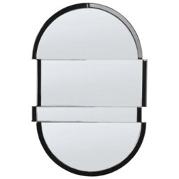 Beliani Wall Mirror Michery 60 Cm 90 Cm Black