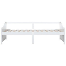 Berkfield 3-Seater Day Bed White Solid Pinewood 90X200 Cm - thumbnail 4