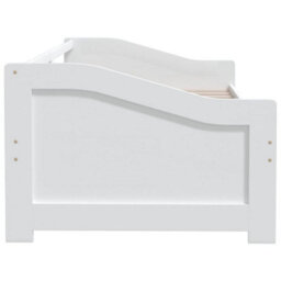 Berkfield 3-Seater Day Bed White Solid Pinewood 90X200 Cm - thumbnail 6