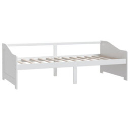 Berkfield 3-Seater Day Bed White Solid Pinewood 90X200 Cm - thumbnail 3