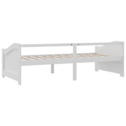 Berkfield 3-Seater Day Bed White Solid Pinewood 90X200 Cm - thumbnail 5