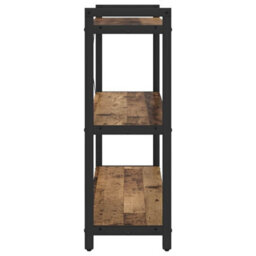 Berkfield Modern Bookcase Old Wood 80 X 30 X 83 Cm Engineered Wood - thumbnail 6