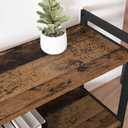 Berkfield Modern Bookcase Old Wood 80 X 30 X 83 Cm Engineered Wood - thumbnail 4