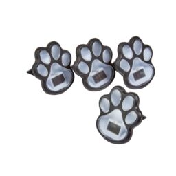 Smart Solar Clear Paw Print Solar-Powered 1Lm Integrated Led Outdoor Stake Light, Pack Of 4 - thumbnail 2
