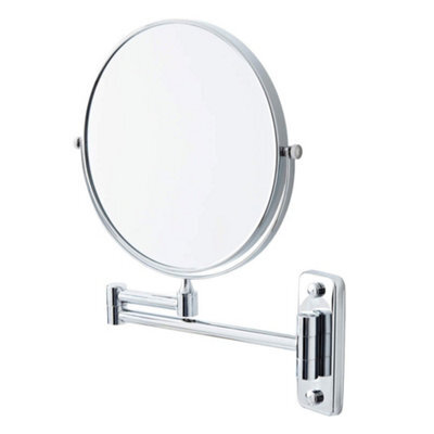 Homestylestore Chrome Wall Mounted Round Bathroom Shaving Vanity Mirror - image 1