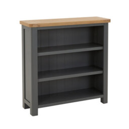 The Furniture Market Marbury Slate Grey Painted Small Low Bookcase - thumbnail 4