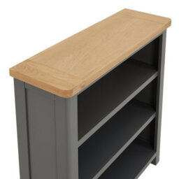 The Furniture Market Marbury Slate Grey Painted Small Low Bookcase - thumbnail 6