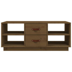 Berkfield Modern Coffee Table Honey Brown 100X50X41 Cm Solid Wood Pine - thumbnail 5