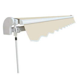 Primrose Awnings 2.5M X 2M Retractable Manual Standard Sand Awning Outdoor Patio Canopy - thumbnail 2