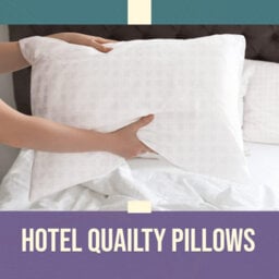 Nod Off Pack Of 6 Luxury Super Soft Down Alternative Bed Pillows - Poly-Cotton Case Hypoallergenic And Dust Mite Resistant - thumbnail 3