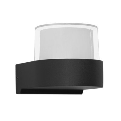 Luminosa Lighting Luminosa Marti Outdoor Modern Wall Lamp Black 4000K Neutral White 2Xled Ip54 - image 1