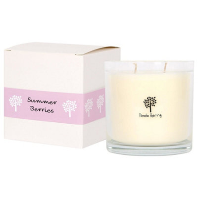 Nicola Spring 400G Soy Wax Scented Candle - Summer Berries - 45 Hour Burn Time Relaxation Aromatherapy Gift Ready Jar Candle - image 1