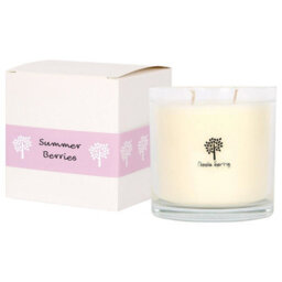 Nicola Spring Summer Berries Scented Candle - 400G 28H Natural Single Wick Soy Wax Aromatherapy Candle Home Fragrance