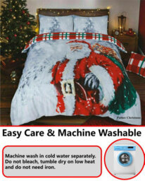 TheWhiteWater Limited Christmas Father Santa Duvet Set 3D Print Polycotton Bedding Set - thumbnail 2