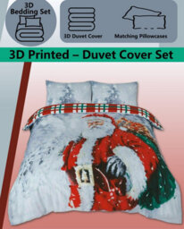 TheWhiteWater Limited Christmas Father Santa Duvet Set 3D Print Polycotton Bedding Set - thumbnail 3