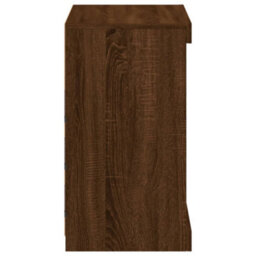 Berkfield Sideboard With Led Lights Brown Oak 60.5X37X67 Cm - thumbnail 7