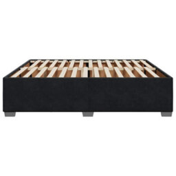 Berkfield Bed Frame Without Mattress Black Super King Velvet - thumbnail 5