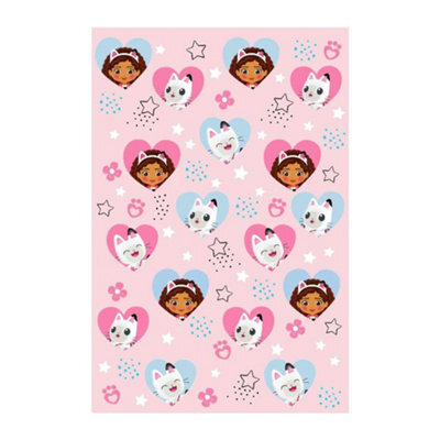 Gabbys Dollhouse Fleece Gabby & Pandy Paws Blanket Pink/blue (150Cm X 100Cm) - image 1