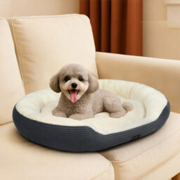 Skylos Dog Bed Luxury Soft Washable Puppy Cat Cushion Mattress Corduroy - thumbnail 1