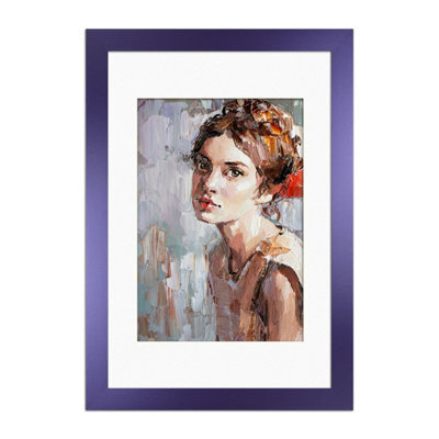 Ak Frames Purple 20X16 Frame With A3 Mount And Perspex Front - image 1