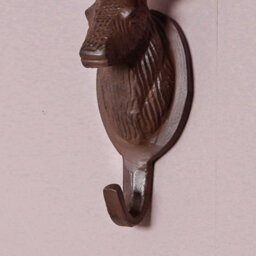Dibor Set Of 2 Vintage Cast Iron Stag Wall Hooks Country Lodge Style Antique Brown Hallway Kitchen Bedroom Coat Peg Bathroom Towel Hooks - thumbnail 4