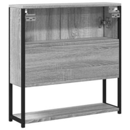 Berkfield Bathroom Mirror Cabinet Grey Sonoma 60X16X60 Cm Engineered Wood - thumbnail 8