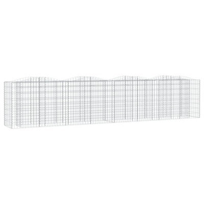 Berkfield Durable Arched Gabion Raised Bed 400X50X100 Cm Galvanised Iron - image 1